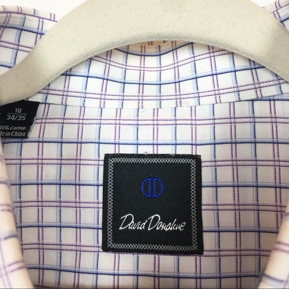 DAVID DONAHUE Long Sleeve with Collar Shirt - Picture 3 of 6